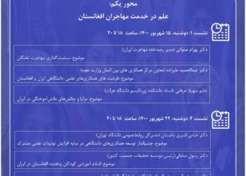 مجموعه نشست‌های «علم، فرهنگ و ارتباطات در خدمت مهاجران افغانستان»