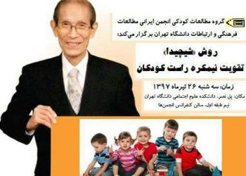 کارگاه روش «شیچیدا» تقویت نیمکره راست کودکان